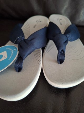 Chanclas Clarks Cloudsteppers Mujer Azul/Gris