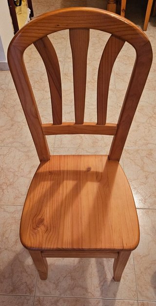 Mueble salón pino macizo + mesa y 6 sillas
