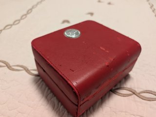 Estuche Reloj Omega Rojo