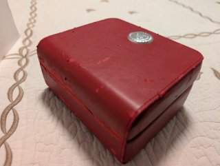 Estuche Reloj Omega Rojo