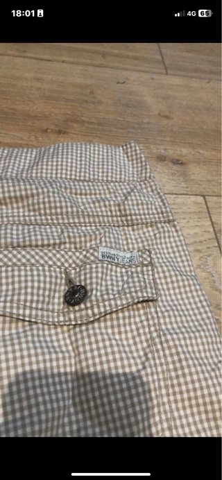 Shorts BWNY Beige Cuadros
