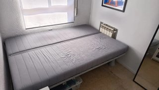 Sofá Cama Ikea Nyanm 3 Plazas Gris