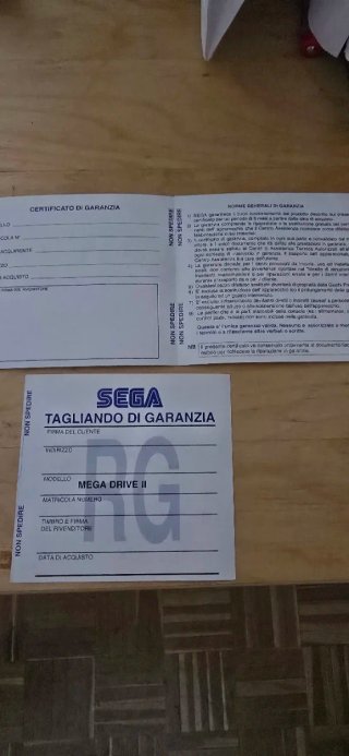 Documentación consola Sega Megadrive II