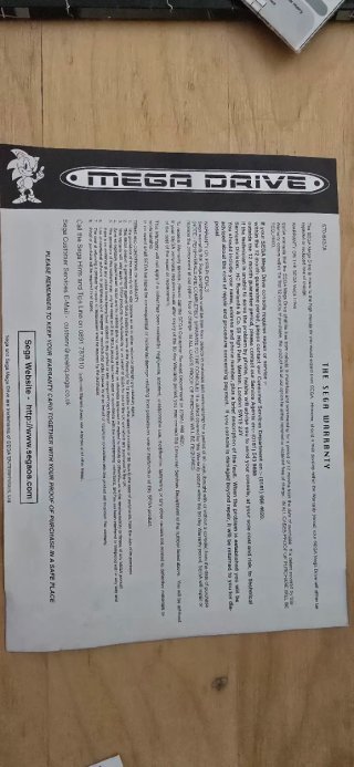 Documentación consola Sega Megadrive II