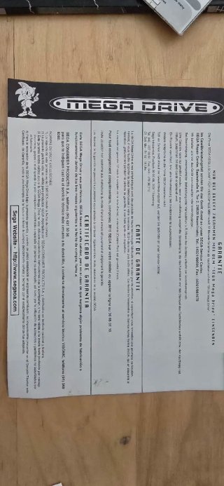 Documentación consola Sega Megadrive II