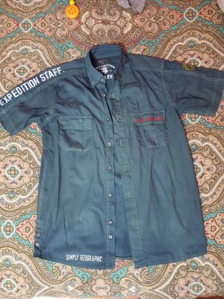 Camicia estiva uomo/ragazzo verde