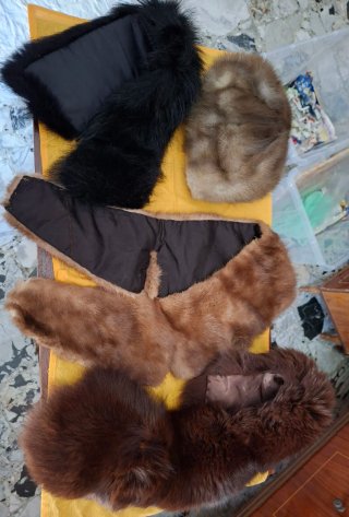 3 colli pelliccia + 1 cappello
