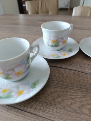 Set 4 tazzine caffè porcellana