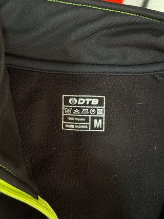 Maillot Ciclismo DTB Negro con Cremallera
