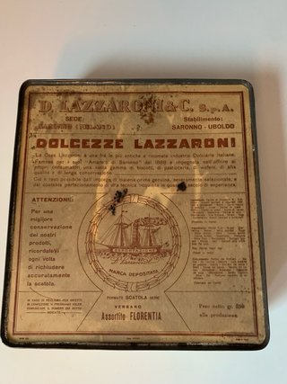 Scatola di Latta Lazzaroni Dolcezze vintage