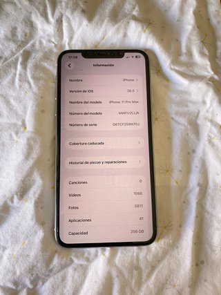iPhone 11 Pro Max 256GB Blanco Libre
