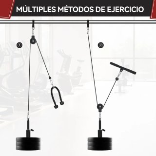 Sistema Polea Gimnasio con Peso