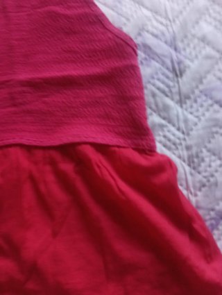 Top Crochet Rosa y Rojo