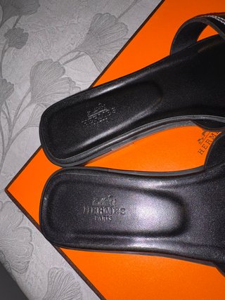 Sandalias Hermes Oran Negras