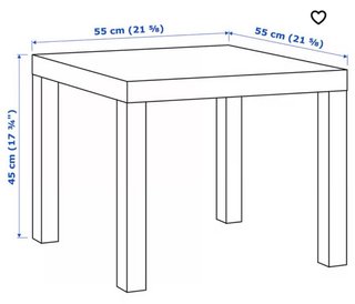 Mesa Lack Ikea Verde