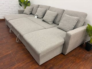 Sofa cama Rinconera Tela Gris doble chaiselongue!!