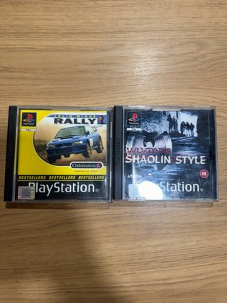 PS1 Colin McRae Rally y Wu-Tang Shaolin