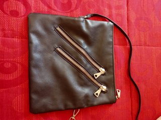 Bolso Negro Mango Cremalleras