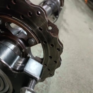 Eje de kart kz de 50 completo.