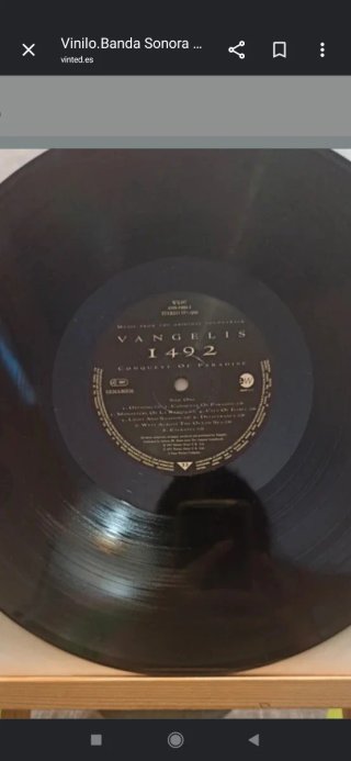 Vinilo Vangelis 1492 Conquest of Paradise