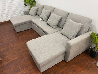 Sofa cama Rinconera Tela Gris doble chaiselongue!!