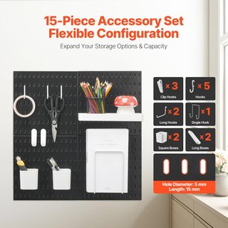 VEVOR kit organizador tablero perforado modular