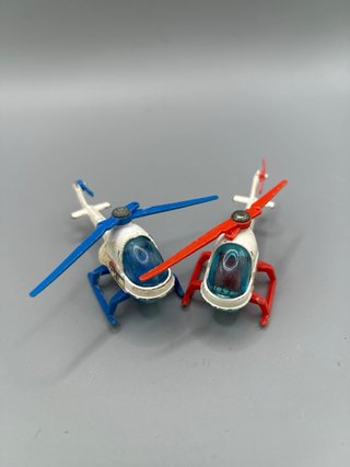 Lote 2 helicópteros Corgi Juniors Police vintage