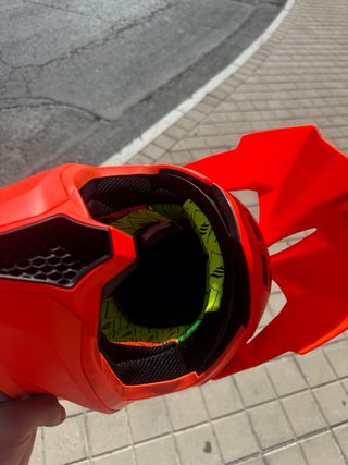 Casco Falcon Motocross Naranja