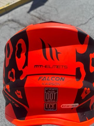 Casco Falcon Motocross Naranja