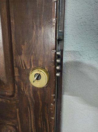 Puerta exterior aluminio blindada