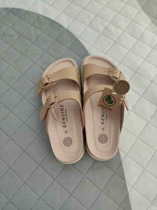 Sandalias Genuins Beige Talla 37