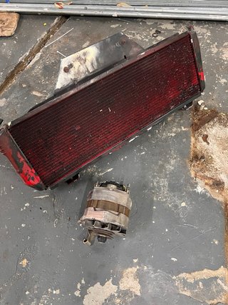 Radiador Alpine + Alternador