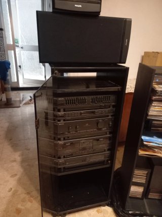 Equipo HI-FI Vintage Philips con Mueble