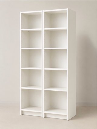 Estantería blanca de madera IKEA