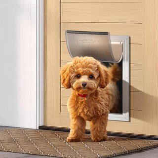 VEVOR puerta mascotas aluminio cierre magnético