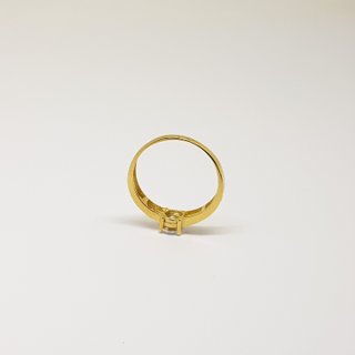 Anillo Oro 18K Solitario Circonitas