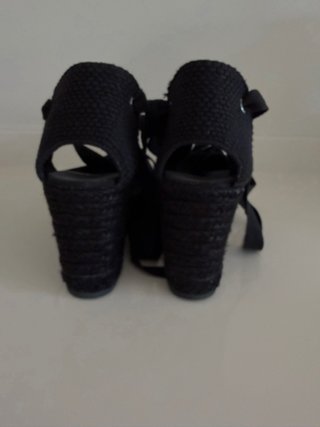 Alpargatas cuña Gaimo con cinture nere