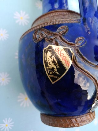 Jarrón Cerámica Guerin Azul