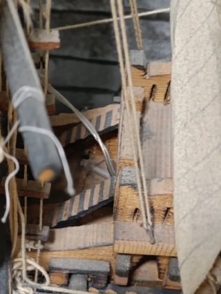 Maqueta barco de madera