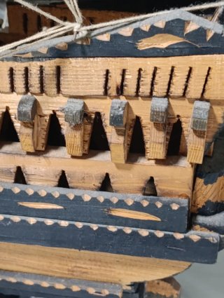 Maqueta barco de madera