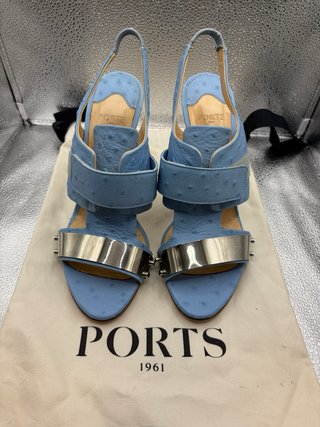 Ports 1961 Sandali Donna Azzurro Argento