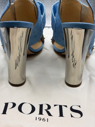 Ports 1961 Sandali Donna Azzurro Argento