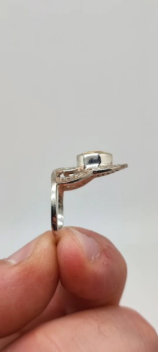 Anillo de Plata y Citrino.
