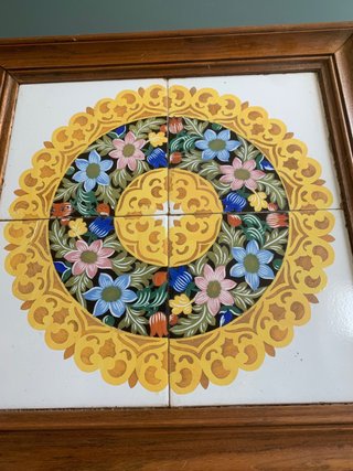 Azulejos antiguos pintados a mano 1900