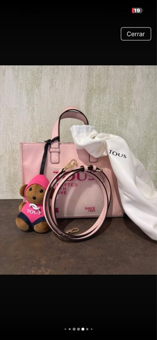 Bolso rosa Tous con osito