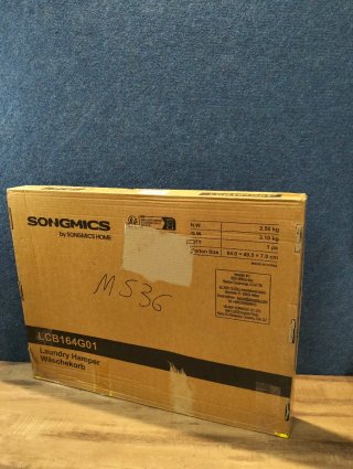 Cesto para Ropa Ratán Gris SONGMICS  LCB164G01