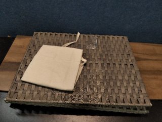 Cesto para Ropa Ratán Gris SONGMICS  LCB164G01