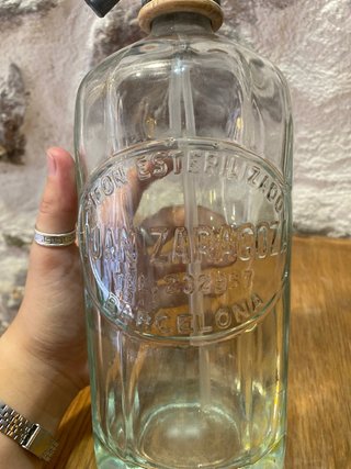Sifón antiguo Juan Zaragoza Barcelona