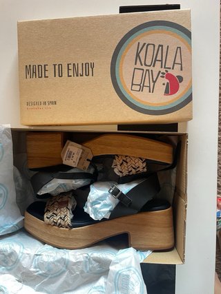 Sandalias Koala Bay Beige/Negro Talla 38