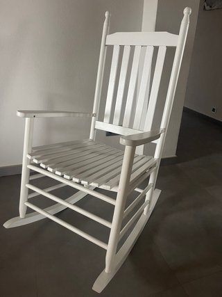 Silla Mecedora Blanca
